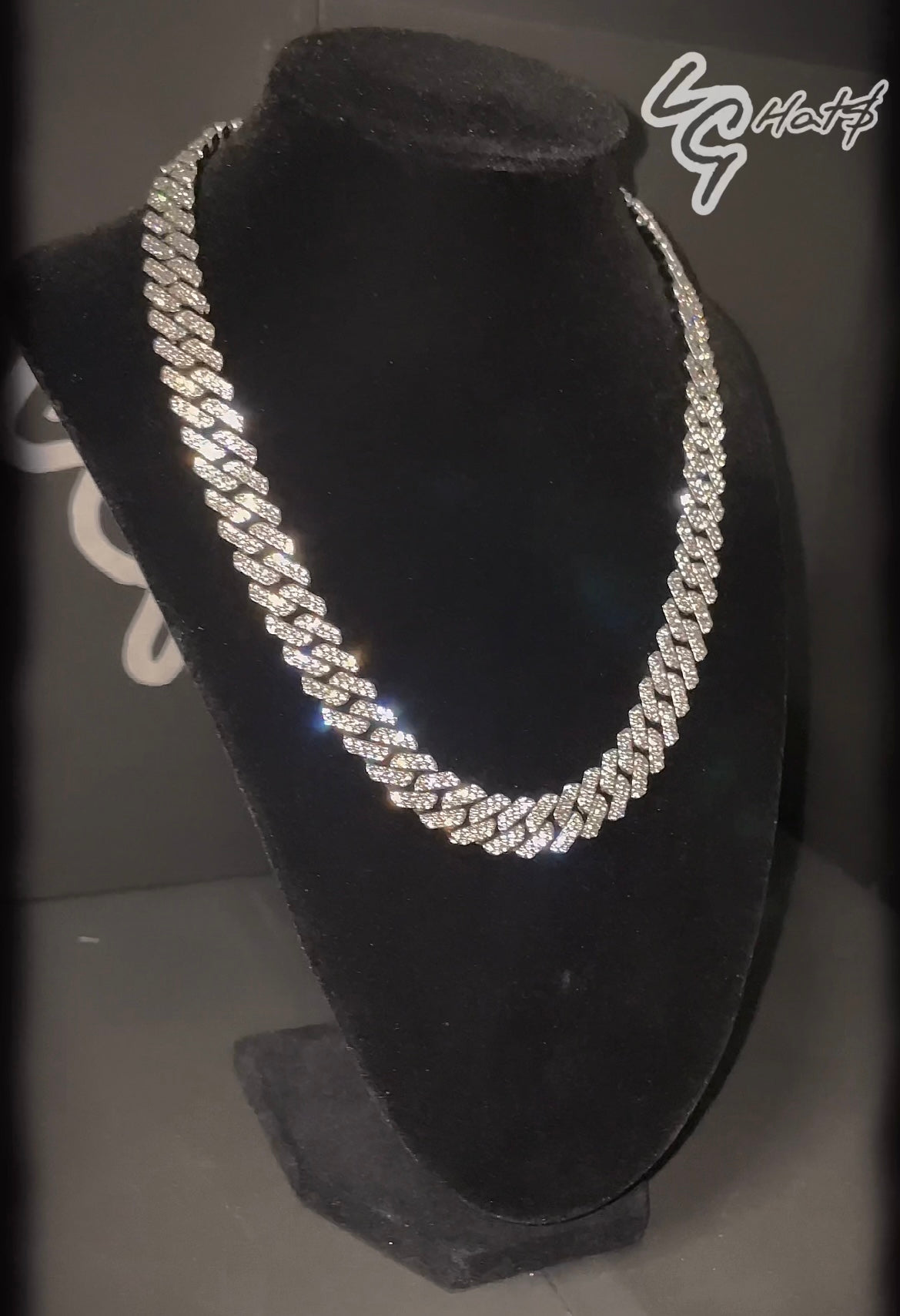 RHINESTONE CUBAN LINK