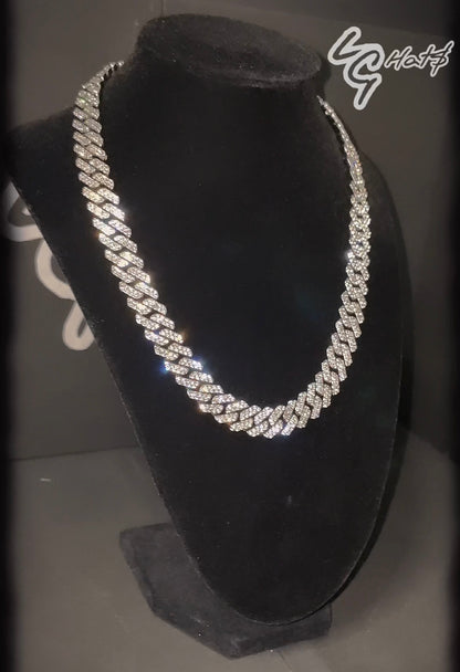 RHINESTONE CUBAN LINK